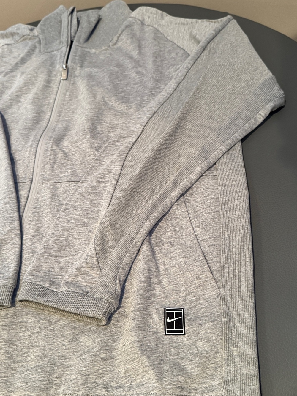 NikeCourt Men’s Full-Zip Tennis Jacket – Gray – Size Large – NWT